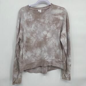 all in motion Target Activewear Pullover Tie Dye Sweatshirt Pockets Hi Low Small